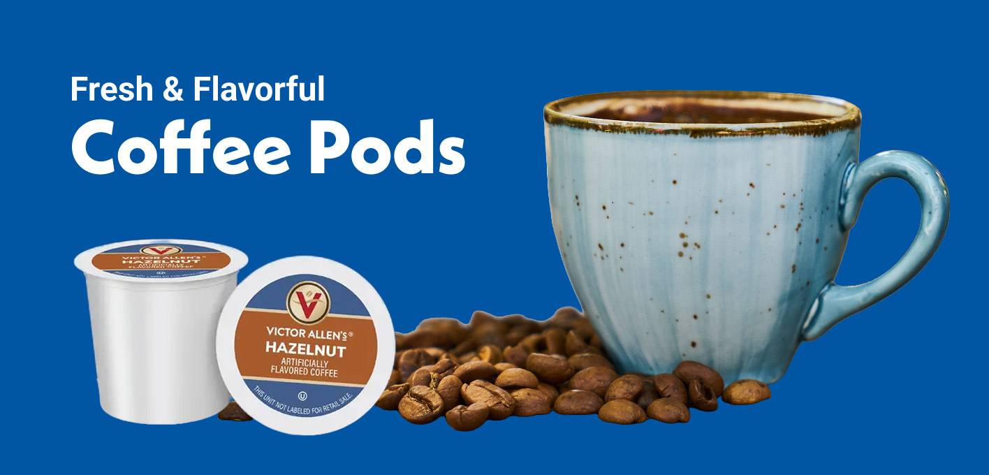 Fresh and flavorful coffee pods