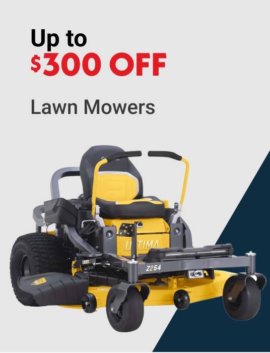 Up to $300 OFF Lawn Mowers