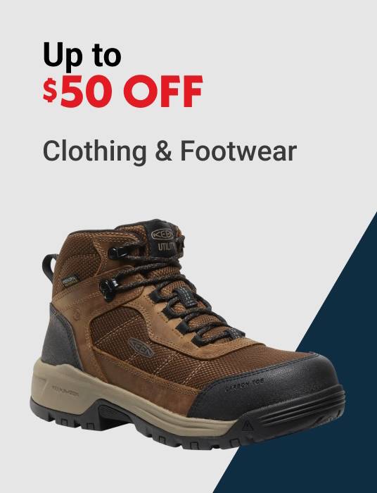 Up to $50 OFF Clothing & Footwear