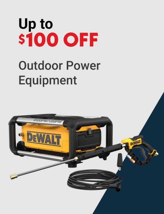 Up to $100 OFF Outdoor Power Equipment