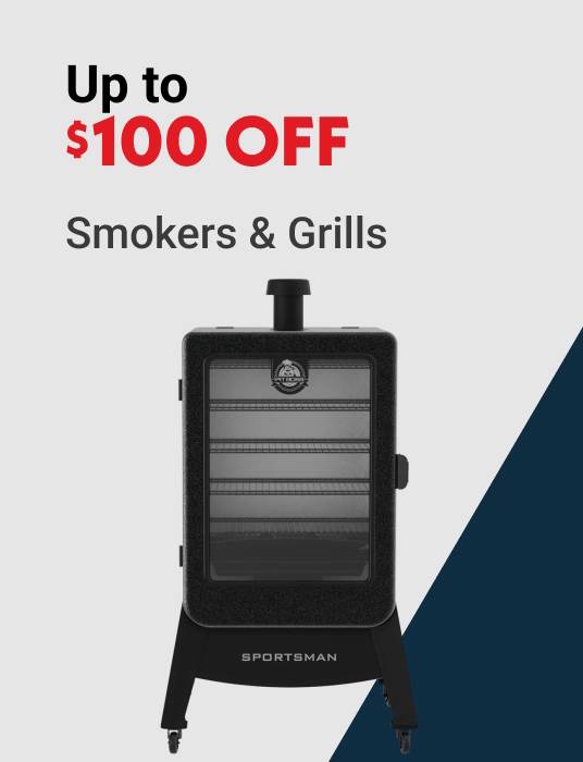 Up to $100 OFF Smokers & Grills
