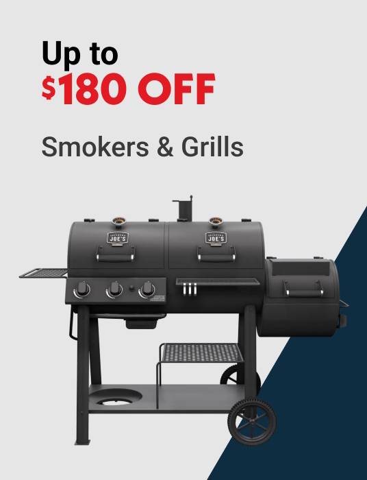 Up to $180 OFF Smokers & Grills