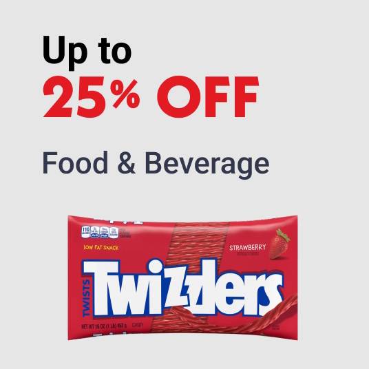 Up to 25% OFF Food & Beverage