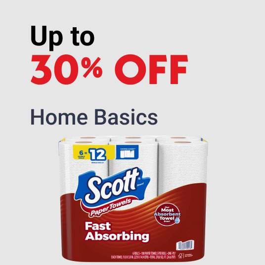 Up to 30% OFF Home Basics