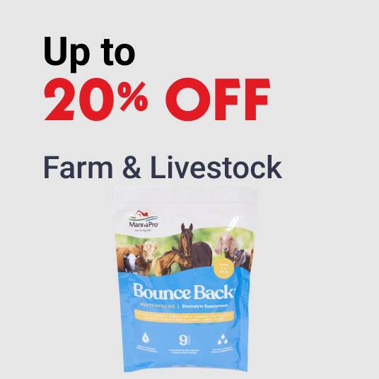Up to 20% OFF Farm & Livestock
