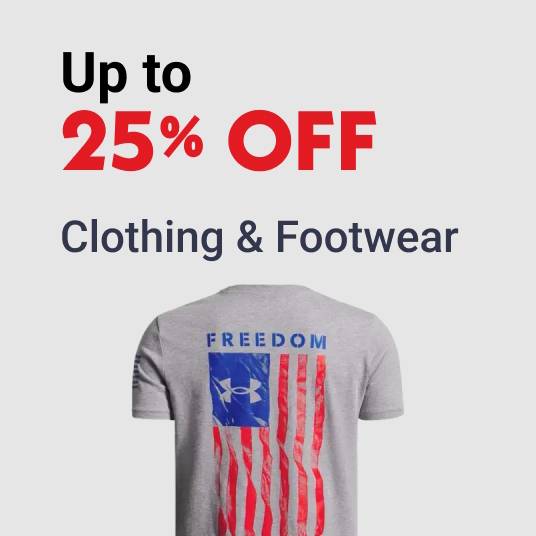 Up to 25% OFF Clothing & Footwear