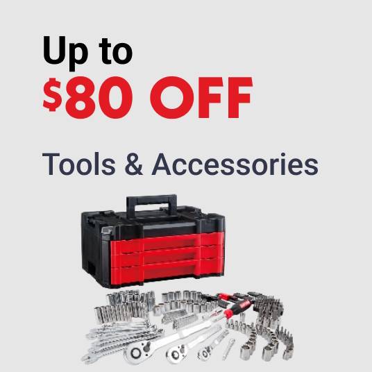 Up to $80 OFF Tools & Accessories