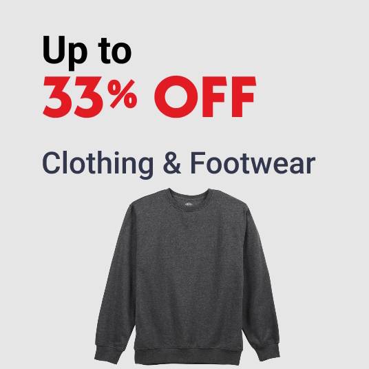 Up to 33% OFF Clothing & Footwear