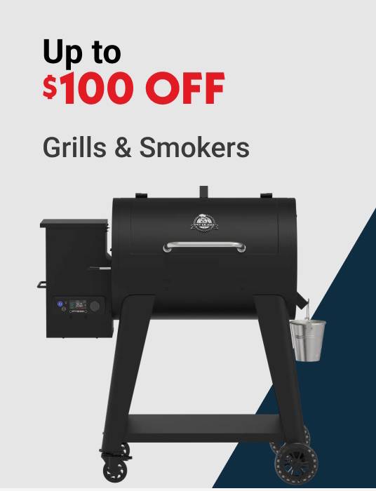 Up to $100 OFF Grills & Smokers