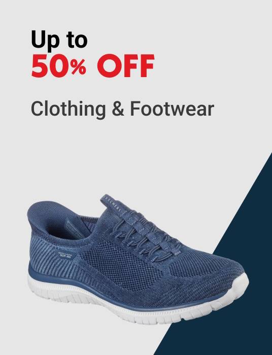 Up to 50% OFF Clothing & Footwear