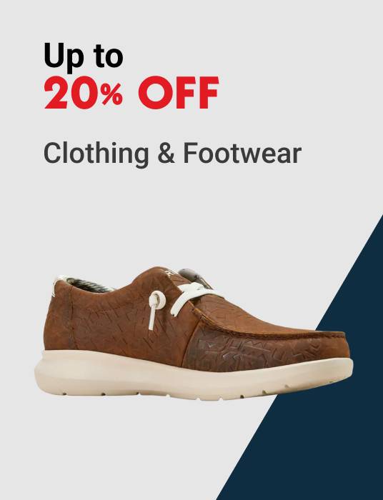 Up to 20% OFF Clothing & Footwear