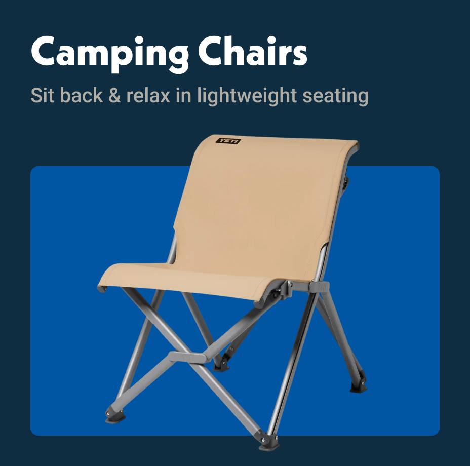 Camping Chairs: Sit back and relax in lightweight seating