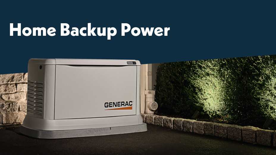 Home backup power.