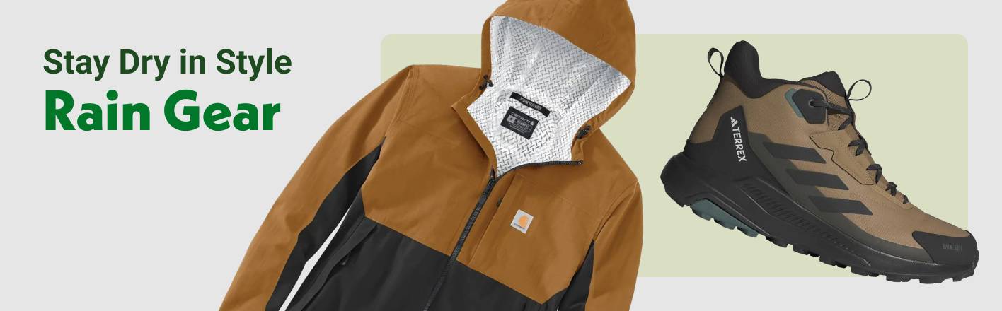 Stay dry in style: Rain Gear