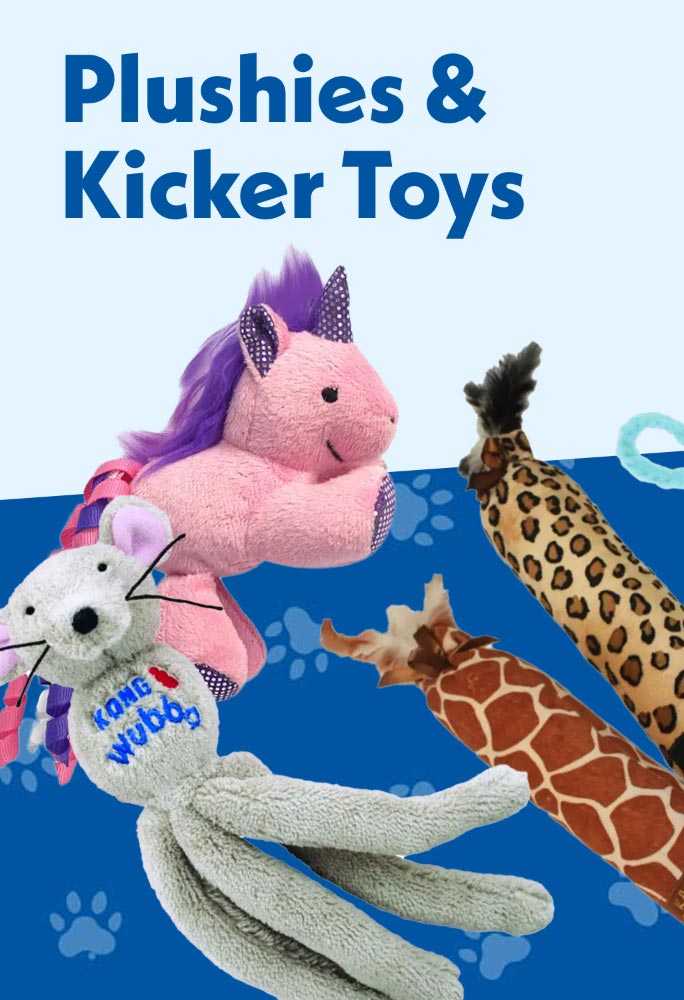 Plushies and kicker toys