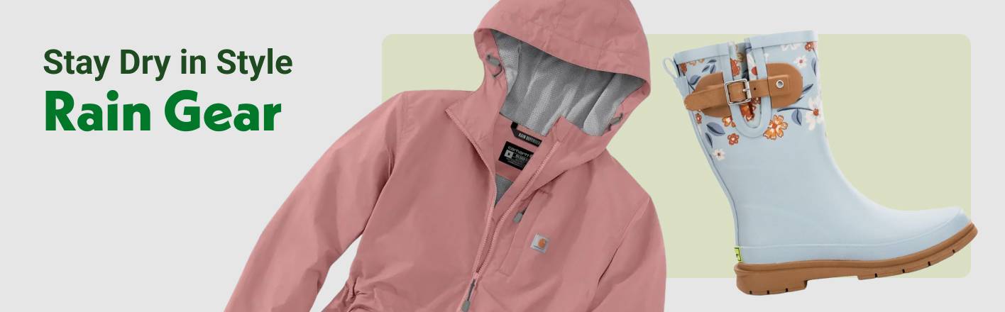 Stay dry in style: Rain Gear