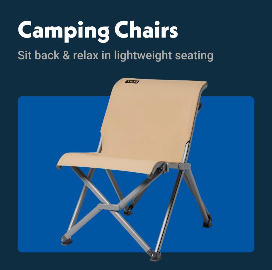 Camping Chairs: Sit back and relax in lightweight seating