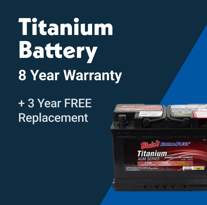Blain's Titanium Auto Battery - 8 Year Warranty