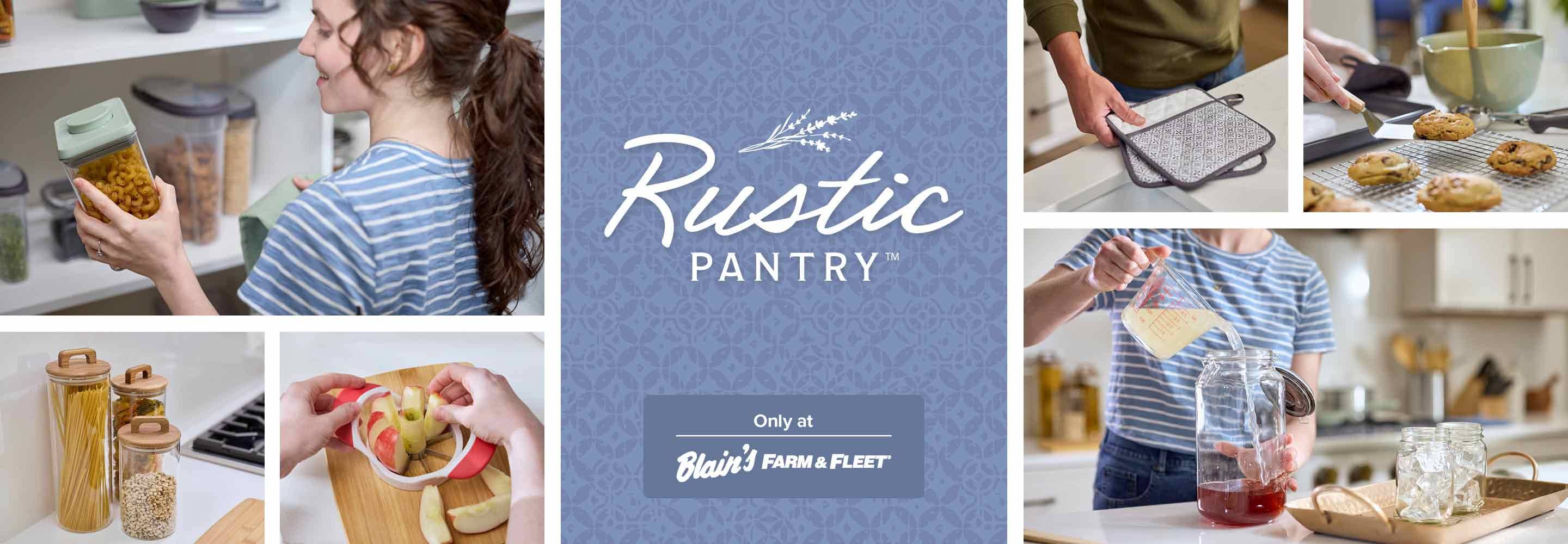 Rustic Pantry: Crafted for the kitchen. Only available at Blain's Farm & Fleet