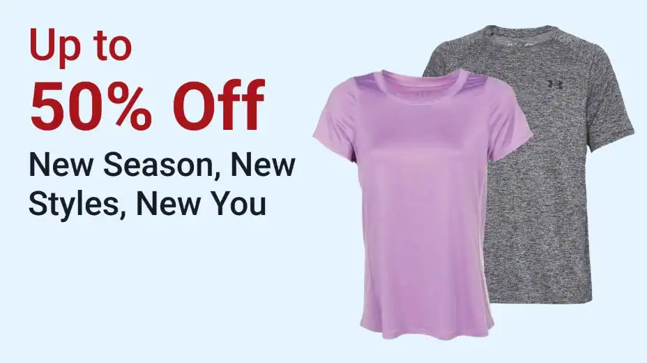 Up to 50% off, new season, new styles, new you