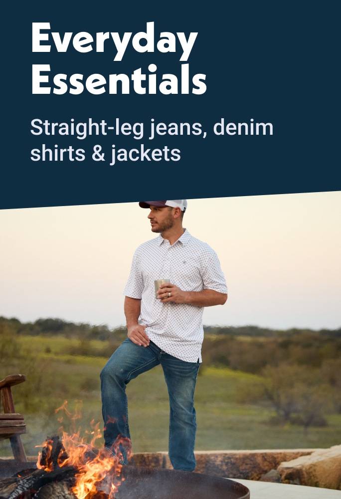 Everyday Essentials Straight-leg jeans, denim shirts & jackets