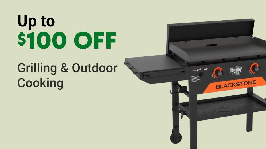 Up to $100 OFF Grilling & Outdoor Cooking