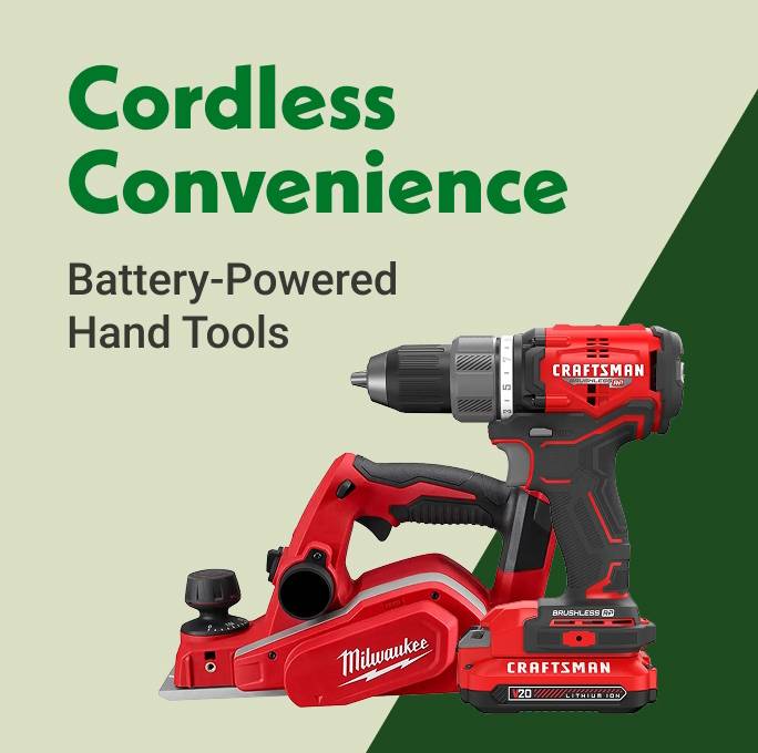 Cordless Convenience Battery-Powered Hand Tools