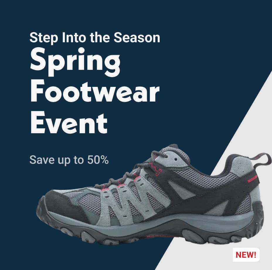 Step Into the Season Spring Footwear Event Save up to 50%