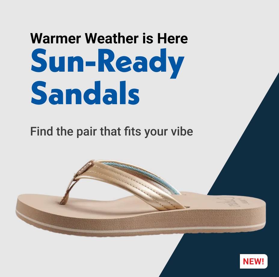 Warmer Weather is Here Sun-Ready Sandals Find the pair that fits your vibe