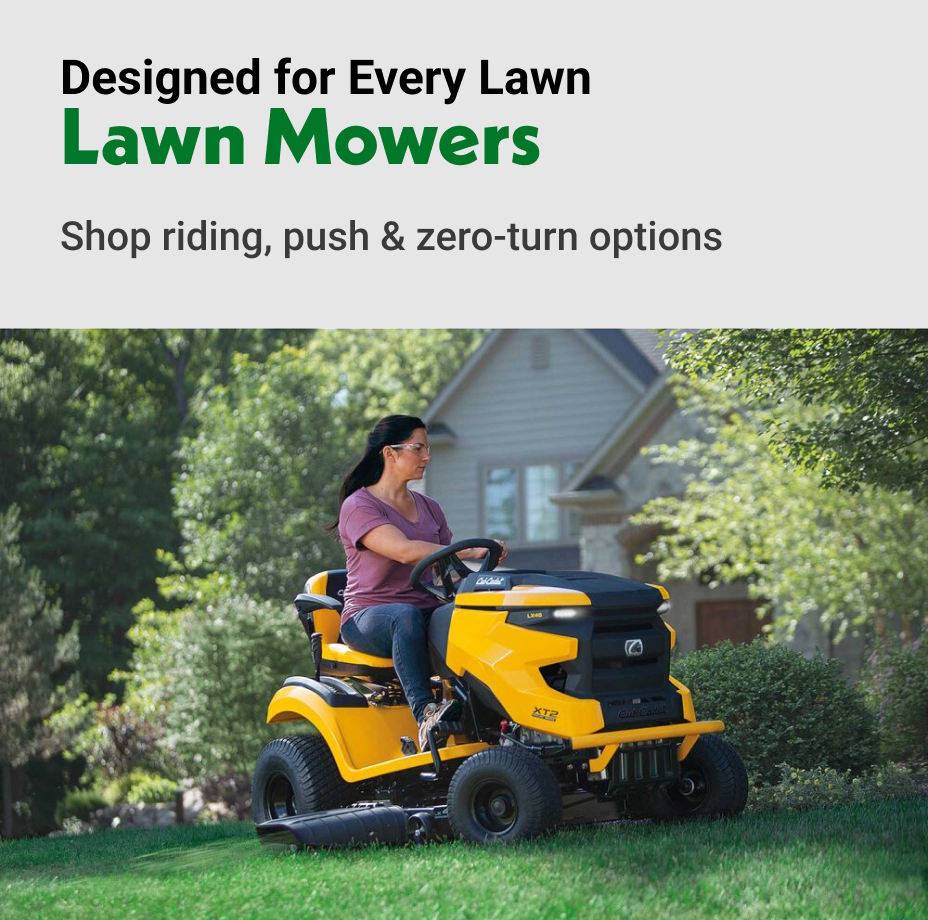 Designed for Every Lawn Lawn Mowers Shop riding, push & zero-turn options