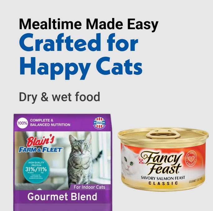 Mealtime Made Easy Crafted for Happy Cats Dry & wet food