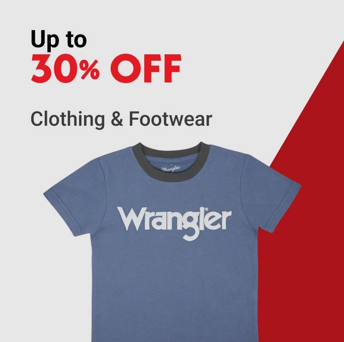 Up to 30% OFF Clothing & Footwear
