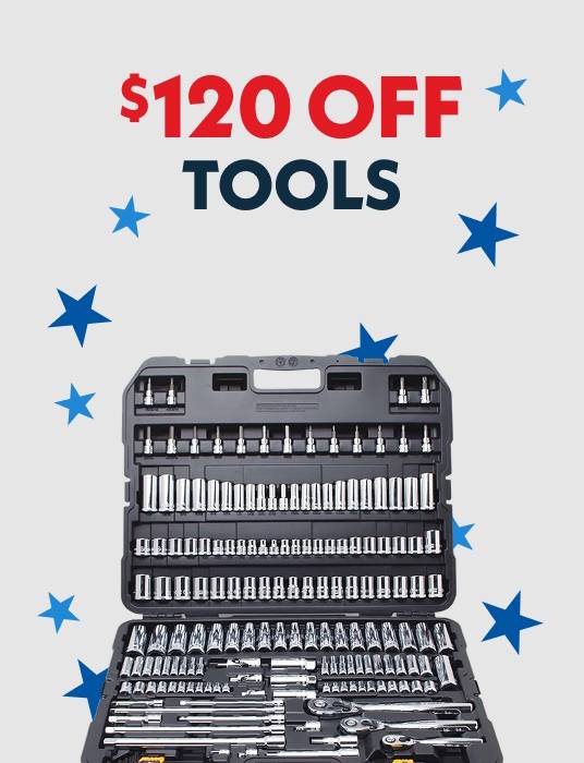 Up to $120 OFF Tools