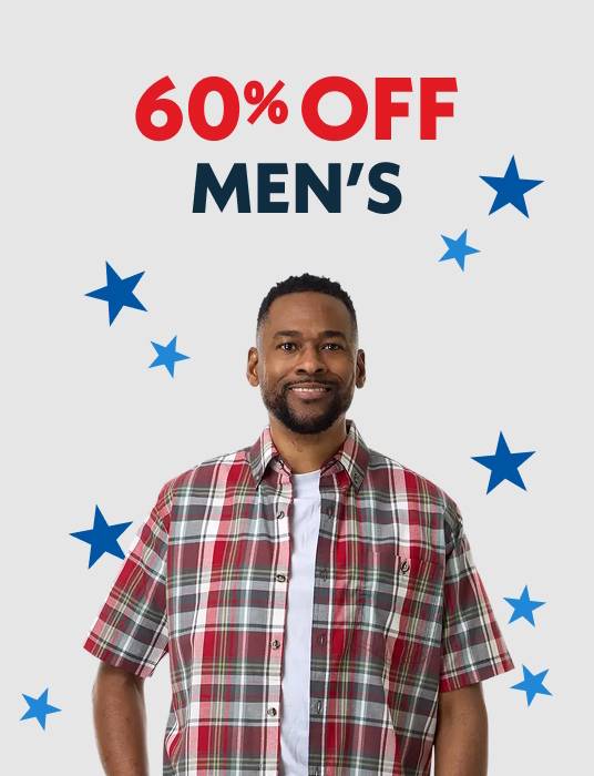 Up to 60% OFF Men's Clothing