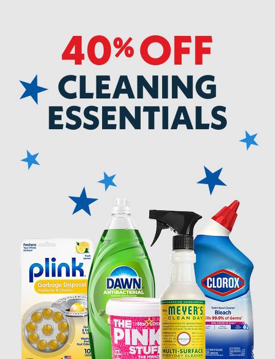 Up to 40% OFF Cleaning Essentials