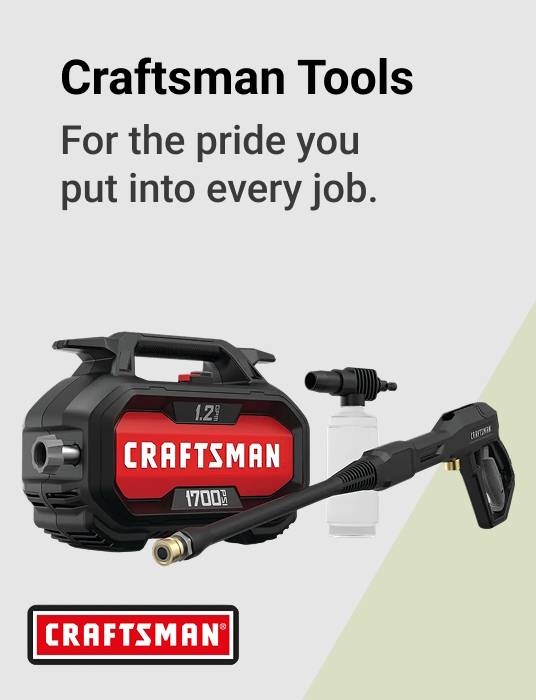 Craftsman Tools For the pride you put into every job.