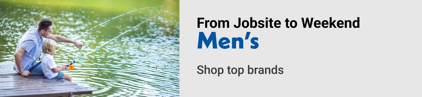 From Jobsite to Weekend Men's Shop top brands