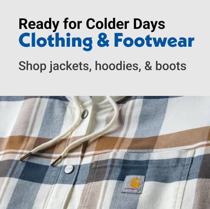 Ready for Colder Days Clothing & Footwear Shop jackets, hoodies, & boots