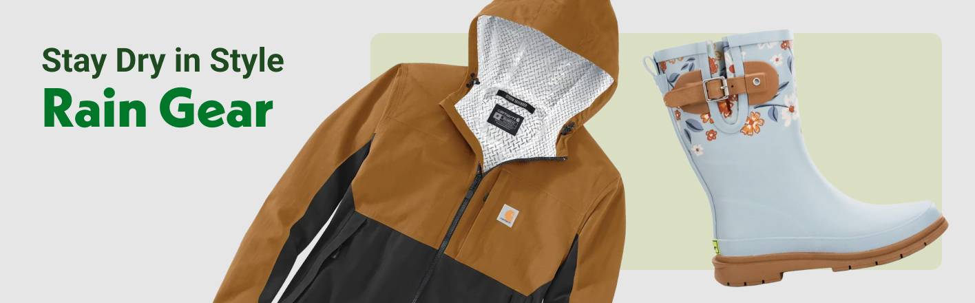 Stay dry in style: Rain Gear