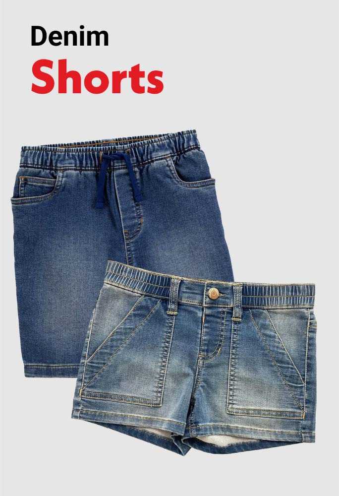 Denim shorts