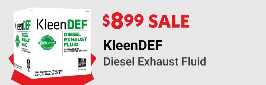 $8.99 Sale KleenDEF Diesel Exhaust Fluid