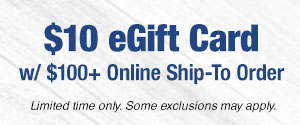 eGift with $100 or more Online order