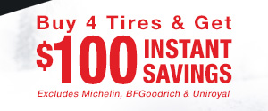 Instant Savings on Tires!