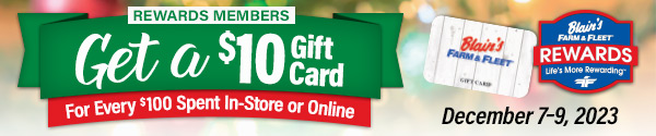 $10 Gift Card for Every $100 Purchase