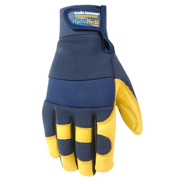 Wells Lamont Hydrahyde Grain Cowhide Gloves With Comfort Closure