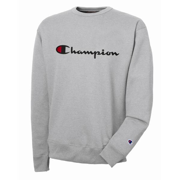 champion men's fleece logo sweatshirt
