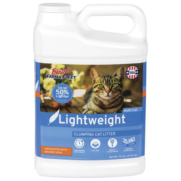Blain's Farm & Fleet 10 lb Lightweight Cat Litter with Baking Soda
