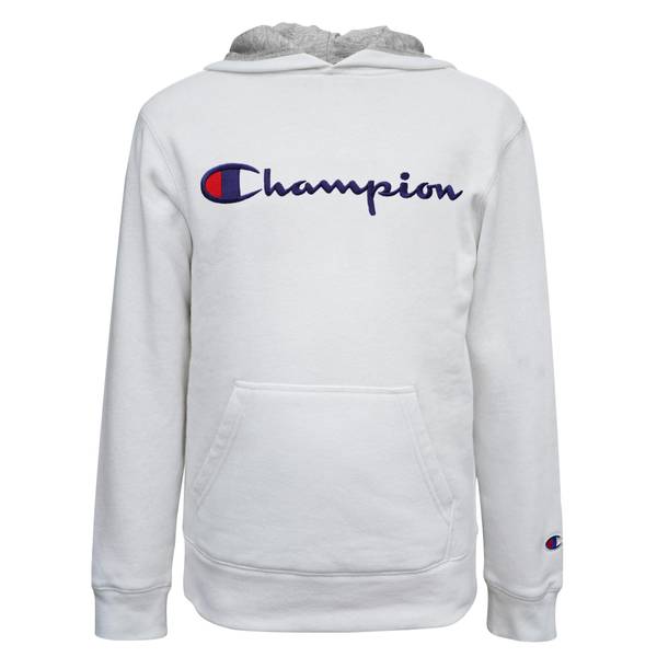 champion hoodie all white