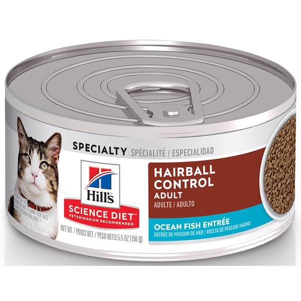 Hill's Science Diet Adult Hairball Control Canned Cat Food, 5.5 oz