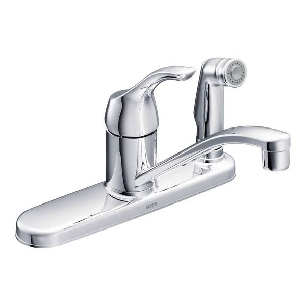 Moen Adler Single Handle Kitchen Faucet With Deck Spray Ca87554c